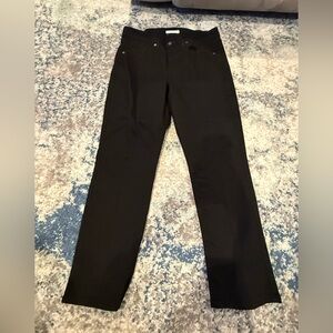 Black Straight-Leg Pants
